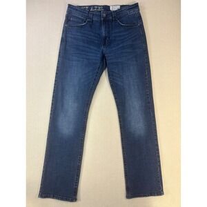 TK Axel Slim Boot Mens Dark Wash Denim Jeans 32x34 Blue Bootcut Stretch